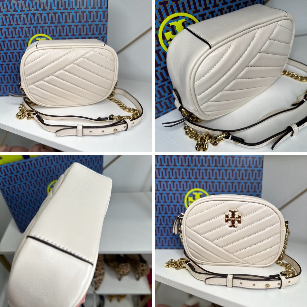 Tory Burch KIRA CHEVRON CAMERA BAG. Like New! - Picture 2 of 11